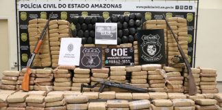 Drogas apreendidas em operação policial em Maraã