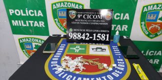Homem é preso com drogas e celulares roubados neste sábado
