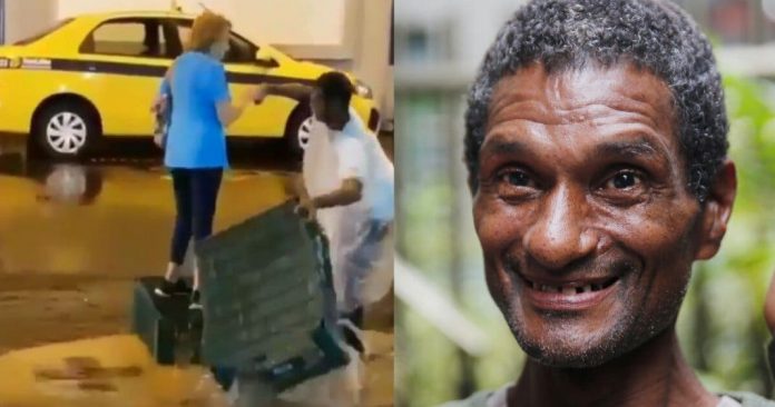 Morre homem que viralizou ao ajudar idosa a atravessar rua alagada