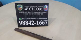 Homem é preso após ameaçar o padrasto com barra de ferro