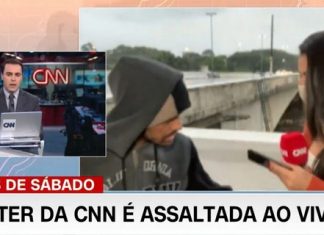 Repórter da CNN é assaltada ao vivo por homem com faca