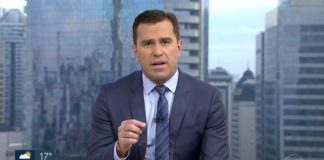 Bocardi brinca que terno encolheu após telespectador dizer que ele engordou