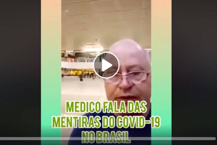 Médico distorce informações sobre a covid-19 em vídeo