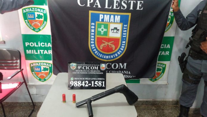 Após disparar com arma caseira na rua, homem é preso na zona Leste