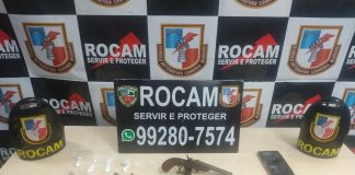 Rocam prende dois homens com arma e drogas no bairro Redenção