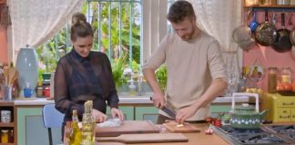 Rodrigo Hilbert e Fernanda Lima cozinham juntos no programa ‘É De Casa’