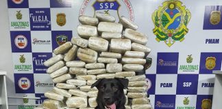 Seis pessoas são presas com 100 quilos de drogas escondidas em malas