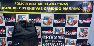 No bairro Compensa, homem é preso com espingarda e granada