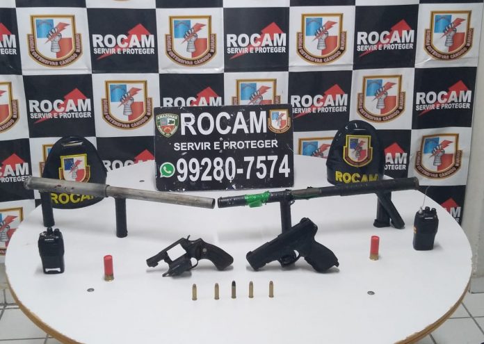 Adolescente é apreendido pela Rocam por porte ilegal de arma de fogo