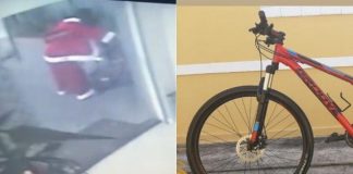 Homem vestido de Papai Noel rouba bicicleta em São José dos Campos