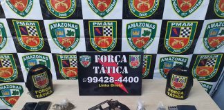 Força Tática prende homem por porte ilegal de arma de fogo