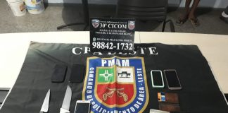 Trio responsável por assaltos na zona Leste é preso pela PM