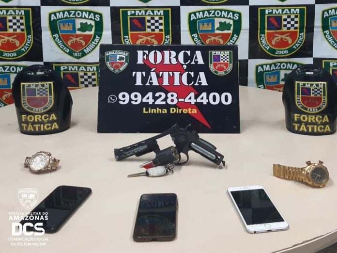 Polícia Militar prende nove pessoas e apreende duas armas de fogo no Amazonas