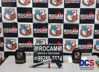 Policiais da Rocam detêm dupla após roubo de carro na zona norte