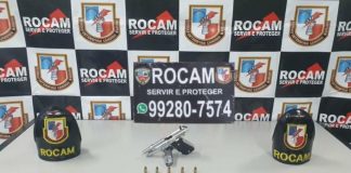 Homem é detido pela Rocam com arma no bairro Novo Israel