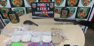 Força Tática prende homem por tráfico e apreende mais 9,5 quilos de drogas