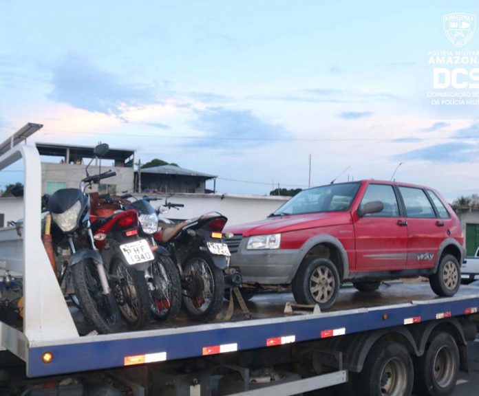 Polícia recupera cinco veículos roubados em Manaus