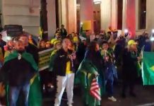 Manifestantes hostilizam ministros do STF na porta de hotel em Nova York