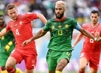 Suíça vence Camarões por 1x0 em disputa do grupo do Brasil