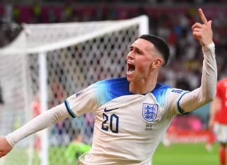 Inglaterra bate País de Gales e avança para as oitavas de final