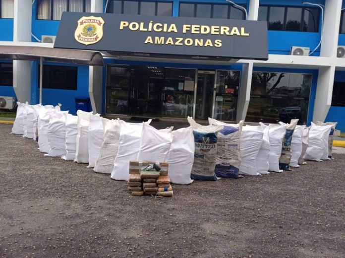 PF apreende mais de 1 tonelada de drogas no interior do Amazonas