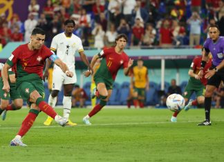 Com gol histórico de Cristiano Ronaldo, Portugal vence Gana por 3 a 2