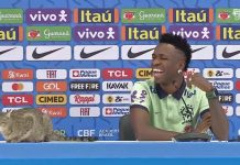 Gato invade entrevista de Vini Junior na seleção brasileira; assista ao vídeo