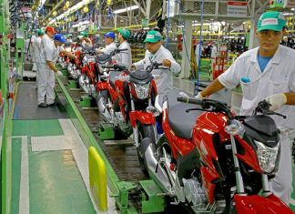 Indústria de motocicletas tem crescimento de 18,7% na produção