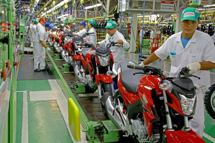 Indústria de motocicletas tem crescimento de 18,7% na produção