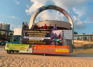 Com críticas ao governador Wilson Lima, associações da PM e bombeiros prestam homenagem a militares mortos durante a pandemia