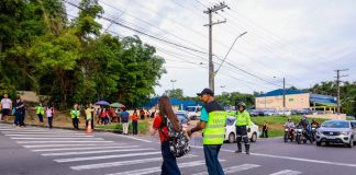 Ações de prevenção a acidentes de trânsito são intensificadas em Manaus