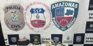 Trio é preso e ponto de venda de drogas é desmantelado no Amazonas