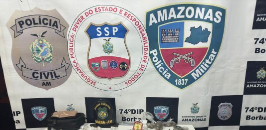 Trio é preso e ponto de venda de drogas é desmantelado no Amazonas