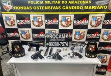 Homem é preso pela Rocam com cinco armas de fogo